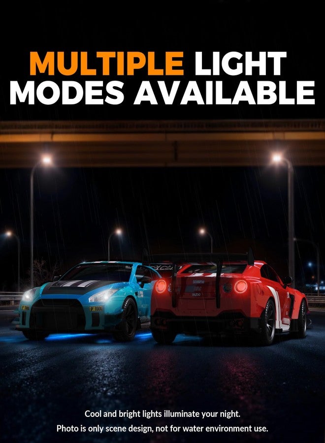 RACENT RC Drift Car, 1:20 Scale Remote Control Car with LED Lights, 2.4GHz 20KM/H 4WD High Speed RC Vehicle, Racing & Drifting Tires, Two Batteries, Toy Idea Gift for Adults Boys Girls and Kids (Blue) - Image 5